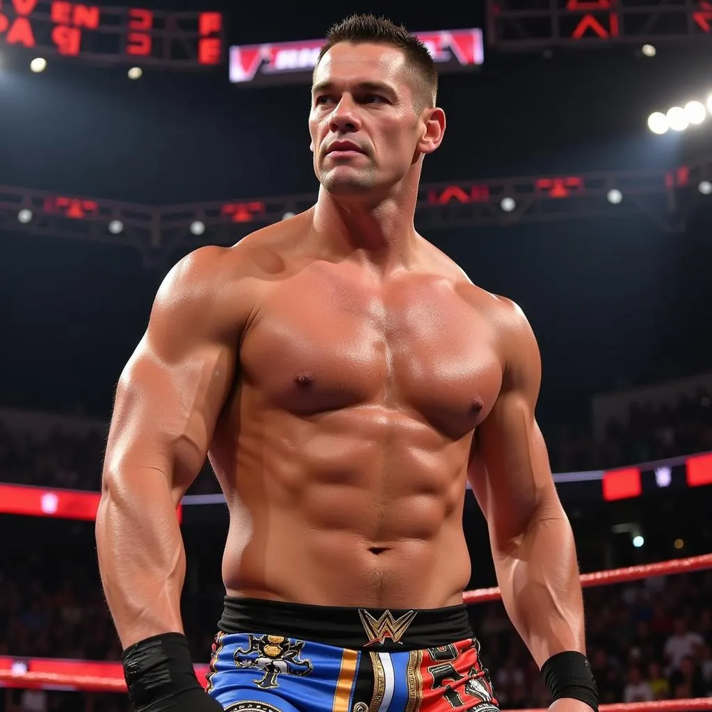 Hình ảnh của John Cena, nhà vô địch WWE huyền thoại.