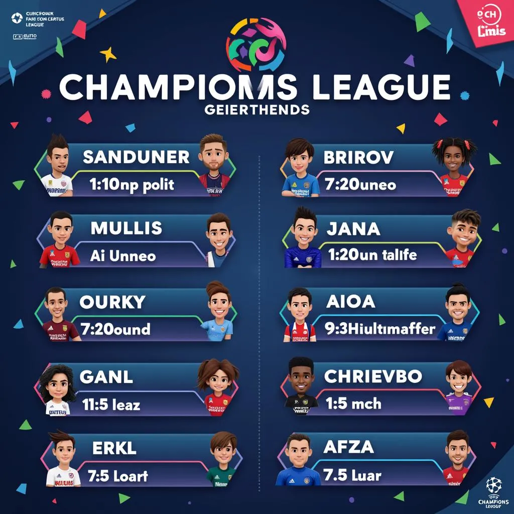 Lịch thi đấu bóng đá Champions League trên K+