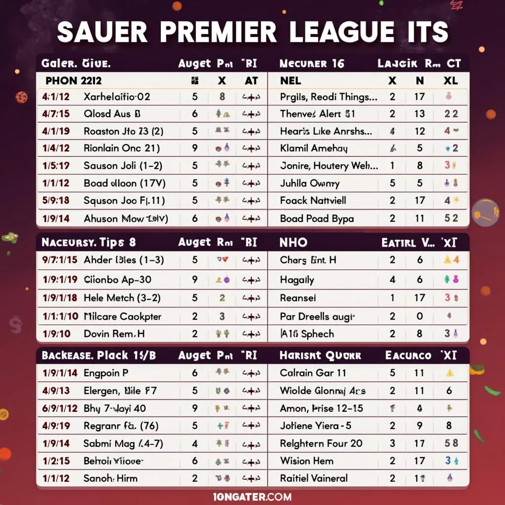 Lịch thi đấu Premier League 2019 đầy đủ