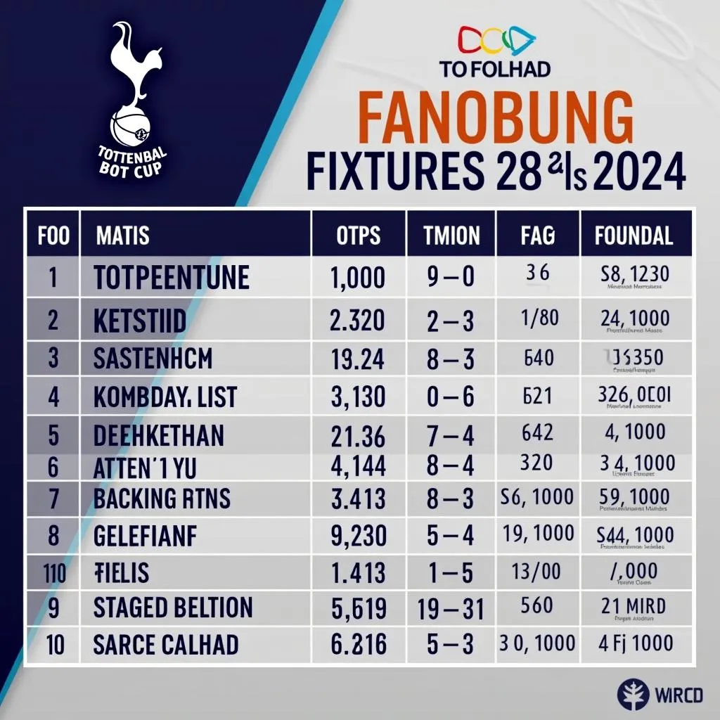 Lịch thi đấu Tottenham ở FA Cup mùa giải 2023-2024