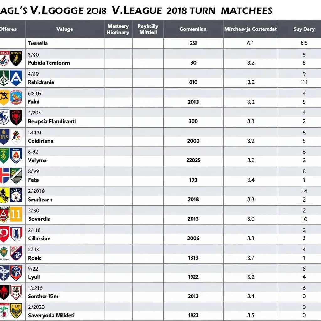 Lịch Thi Đấu Lượt Về V.League 2018 Của HAGL