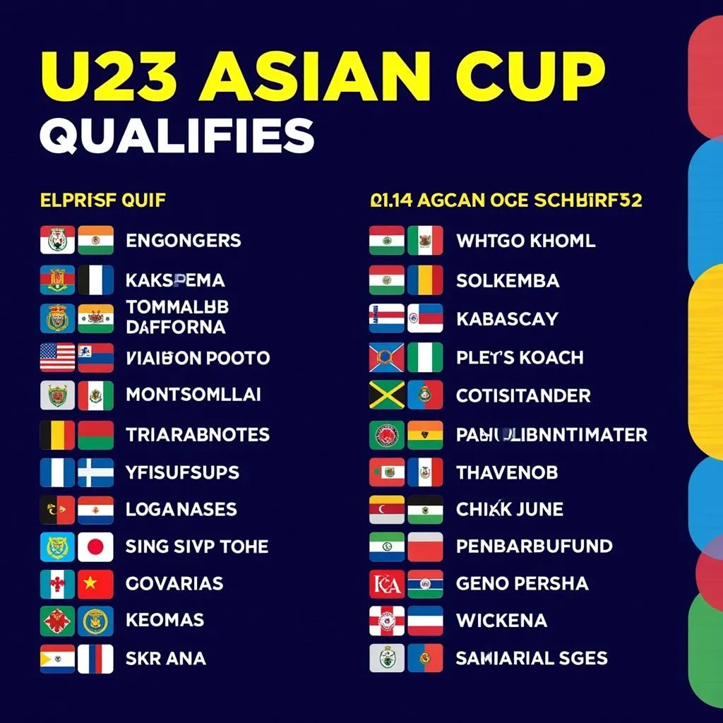 Lịch thi đấu vòng loại U23 châu Á 2023