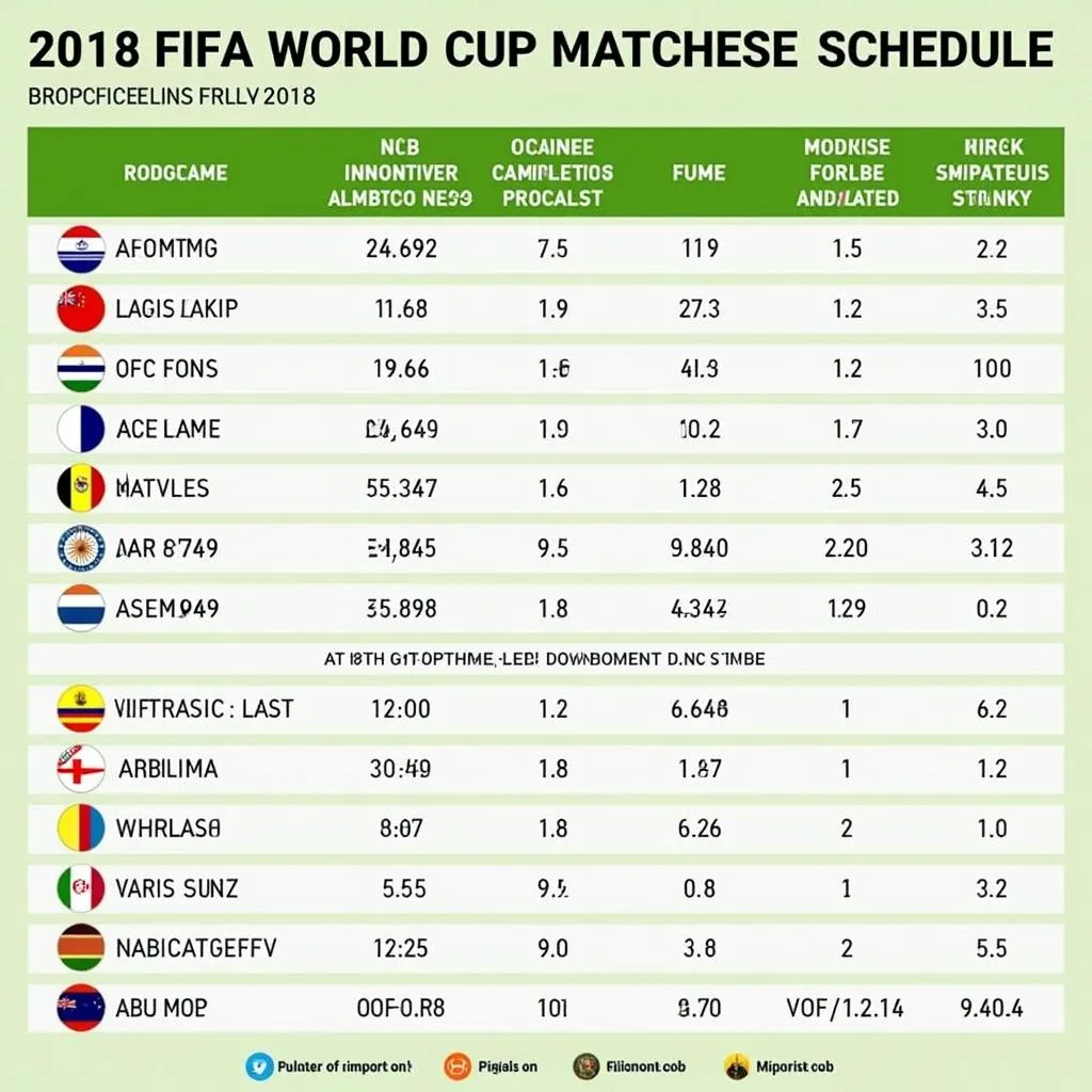 Lịch thi đấu World Cup 2018 trên VTV