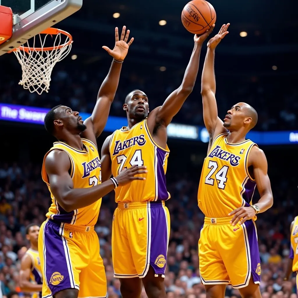 Đội Los Angeles Lakers vô địch slam dunk