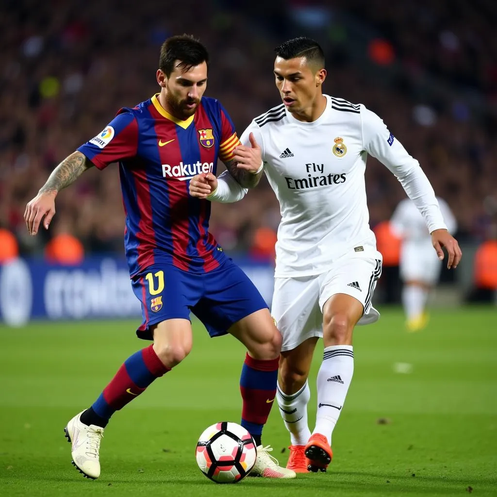 Lionel Messi và Cristiano Ronaldo đối đầu nảy lửa