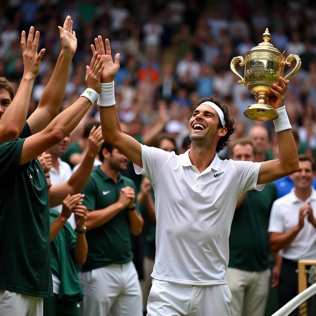 Nadal vô địch Wimbledon 2008 - Lễ Tăng Cường