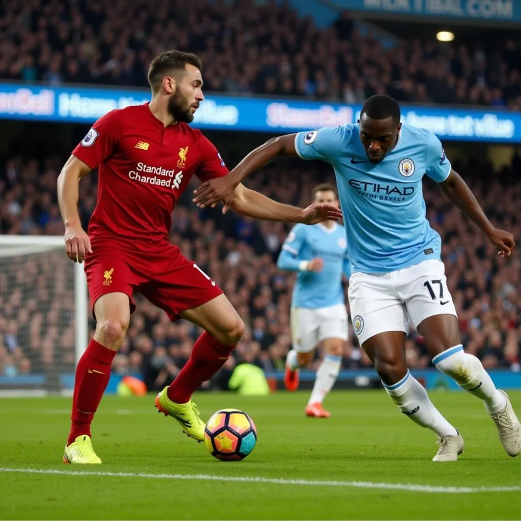 Trận đấu giữa Liverpool và Manchester City tại Ngoại hạng Anh