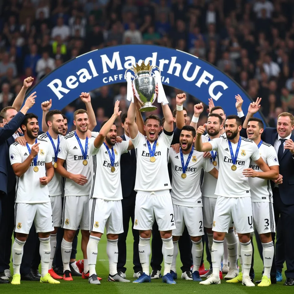 Real Madrid ăn mừng chức vô địch Champions League