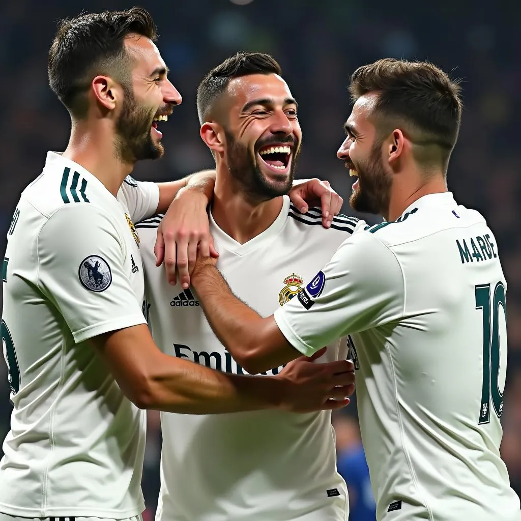 Real Madrid ăn mừng chiến thắng