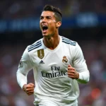 Cristiano Ronaldo ăn mừng bàn thắng