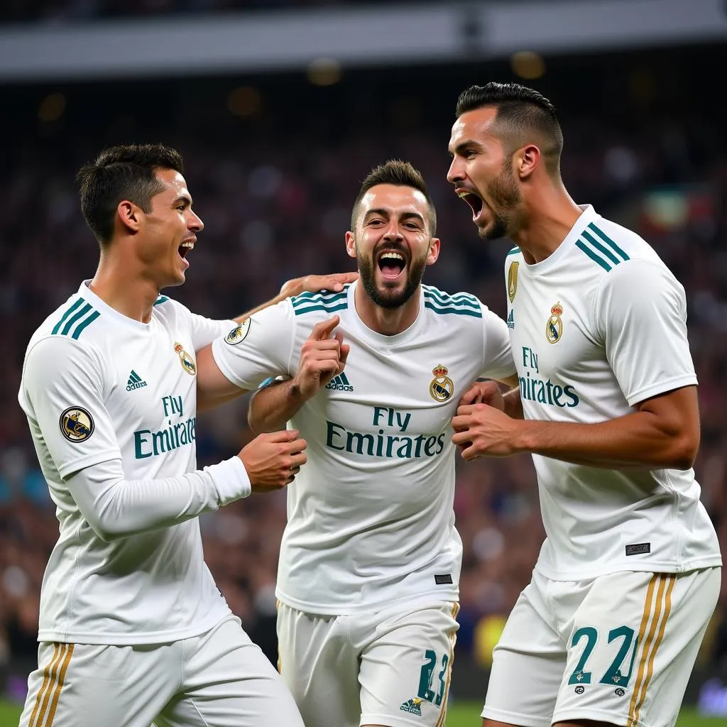 Real Madrid ăn mừng chiến thắng