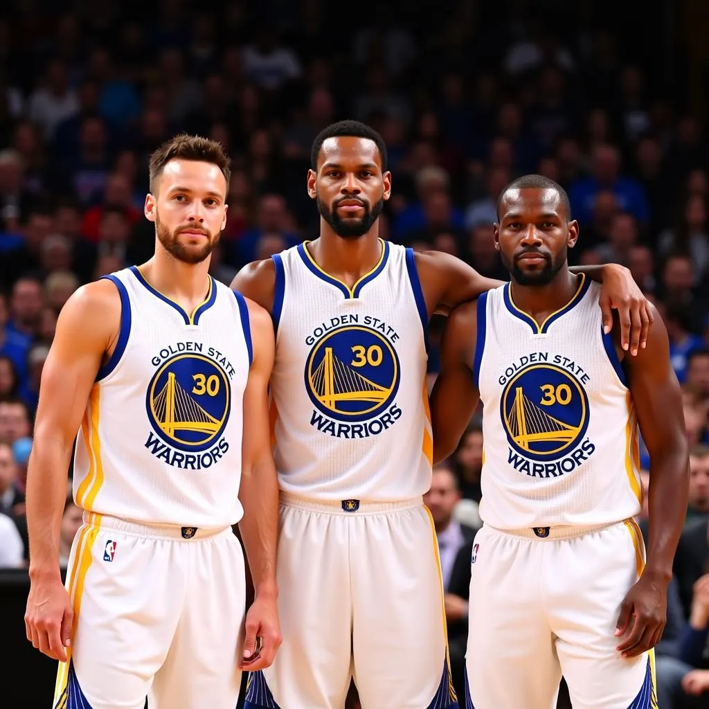 Stephen Curry, Klay Thompson, Kevin Durant