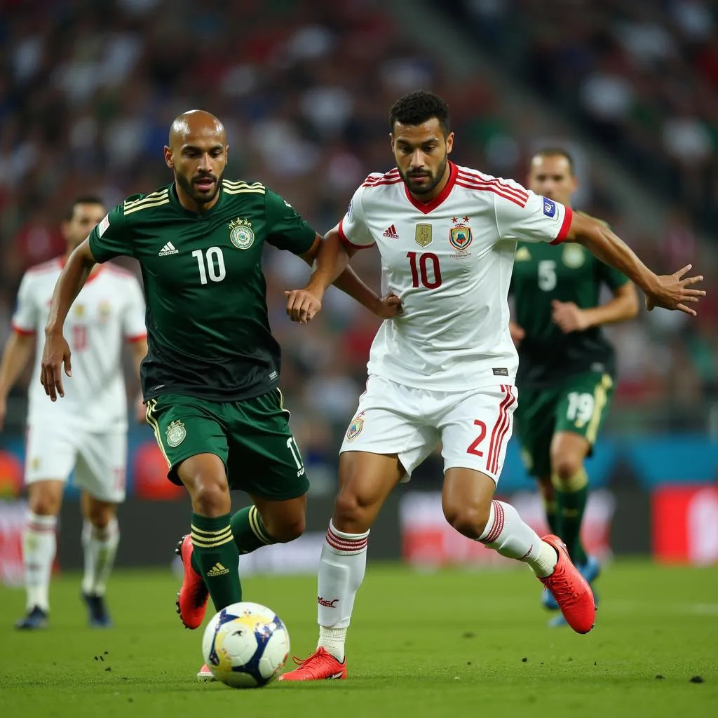 The Final Match Between Iraq and Saudi Arabia