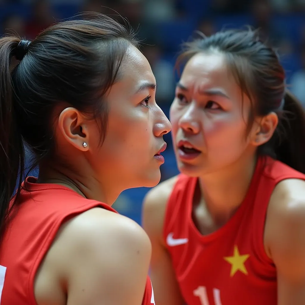 Trận đấu giữa đội tuyển bóng chuyền nữ Việt Nam và Trung Quốc tại VTV Cup 2019