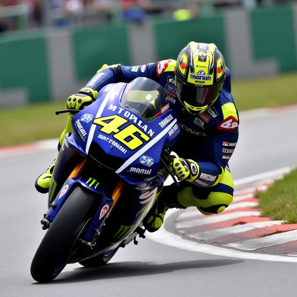 Valentino Rossi trên đường đua