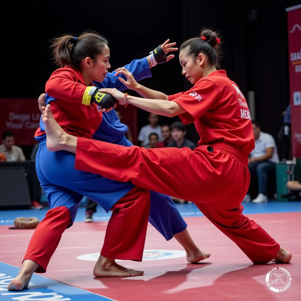 Giải vô địch Vovinam thế giới đầu tiên: Võ sĩ Việt Nam thi đấu