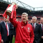 Arsène Wenger nâng cao cúp vô địch