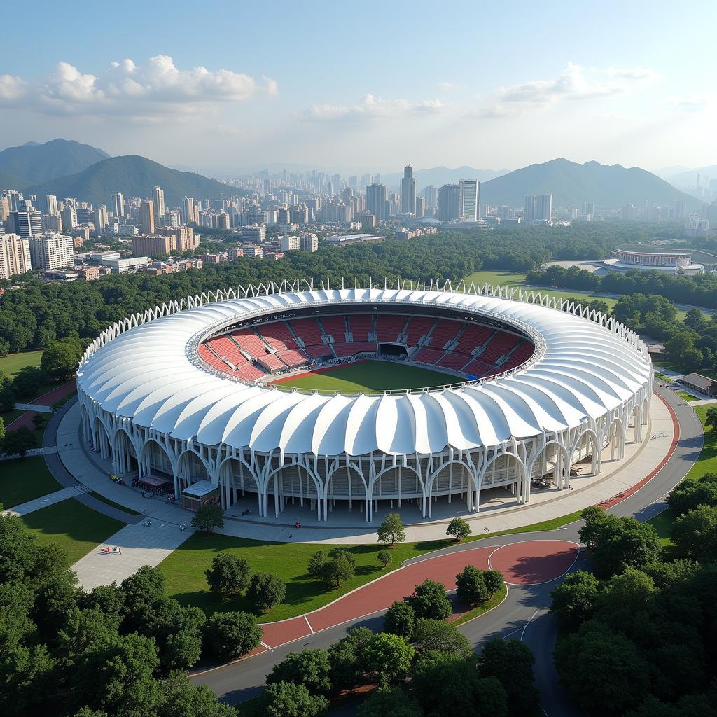 ASIAD 19 Hàng Châu Trung Quốc: Sân vận động chính hoành tráng sẵn sàng chào đón Á vận hội.