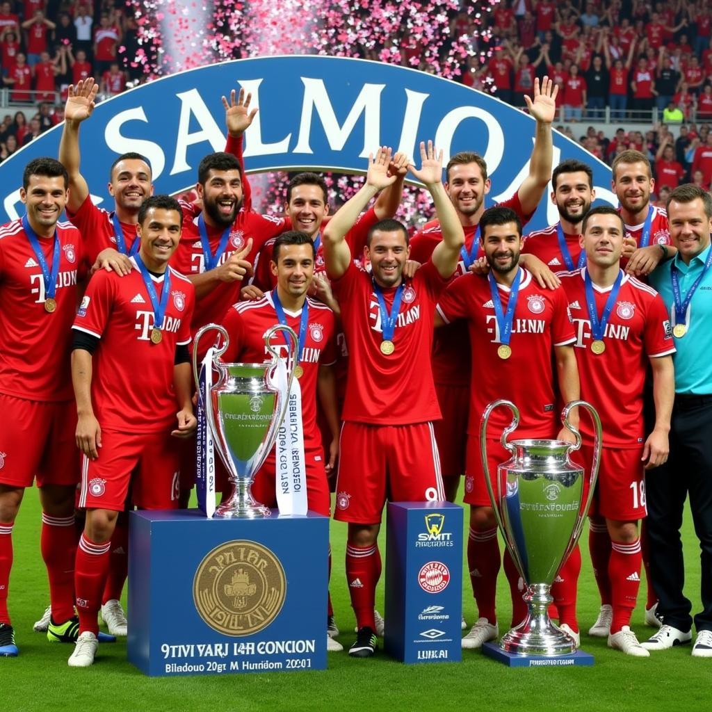 Bayern Munich ăn ba mùa giải 2013