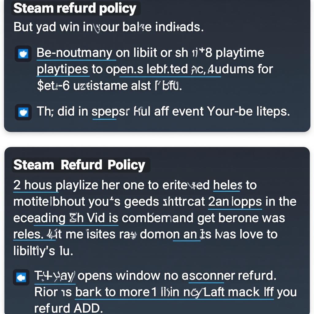 Chính sách refund Steam