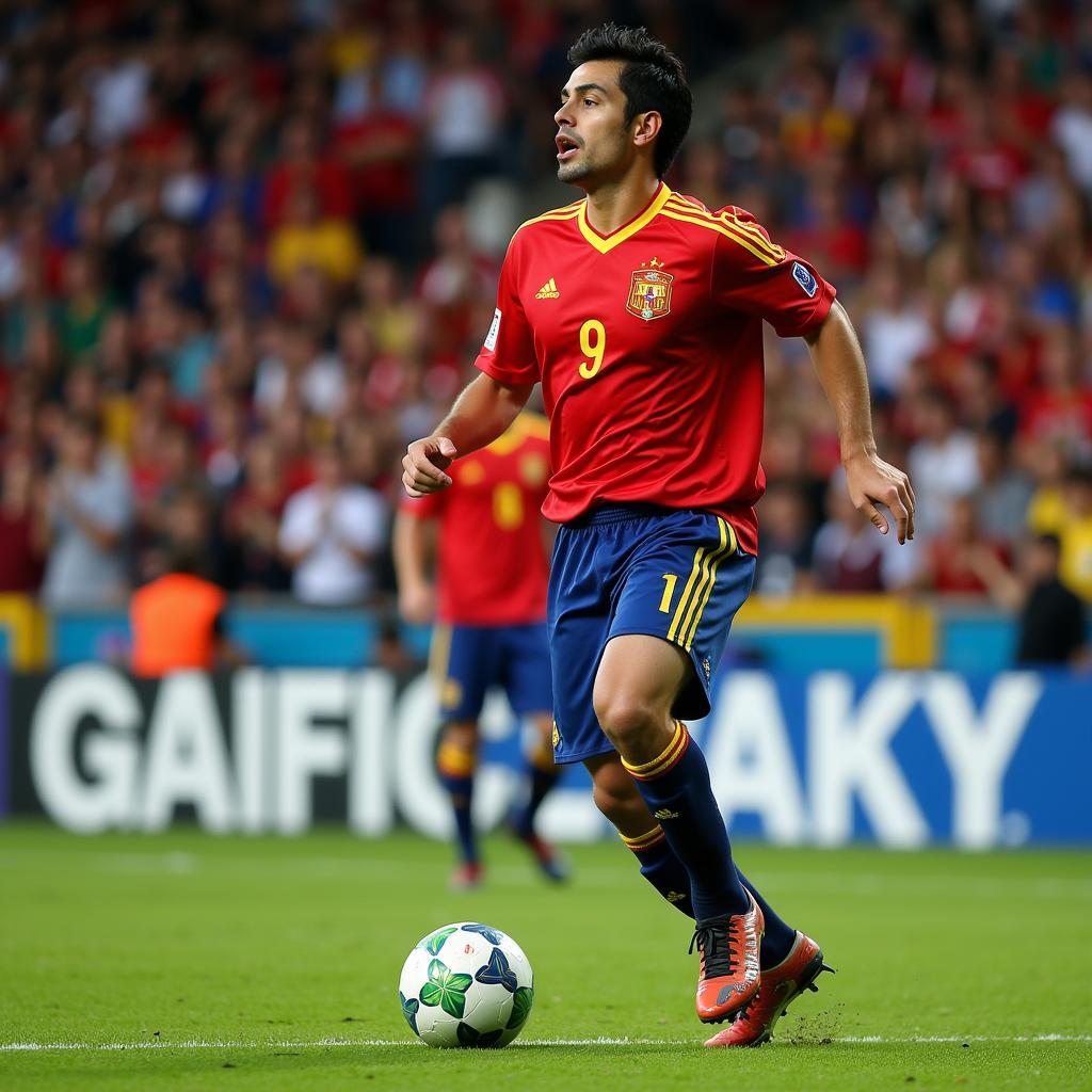 David Villa ghi bàn tại Euro 2008