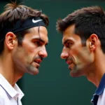 Federer và Djokovic tranh tài quyết liệt