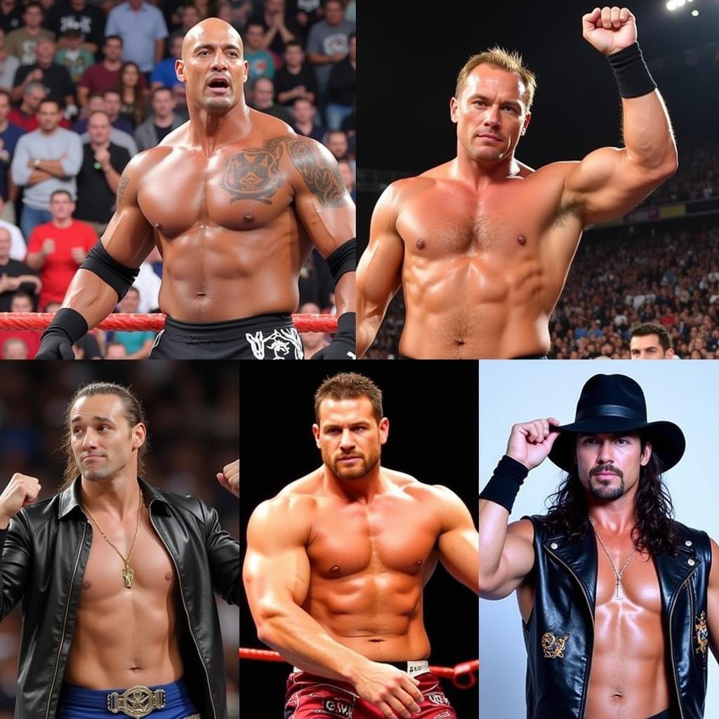 Những huyền thoại WWE: The Rock, Stone Cold, Hulk Hogan, John Cena, The Undertaker