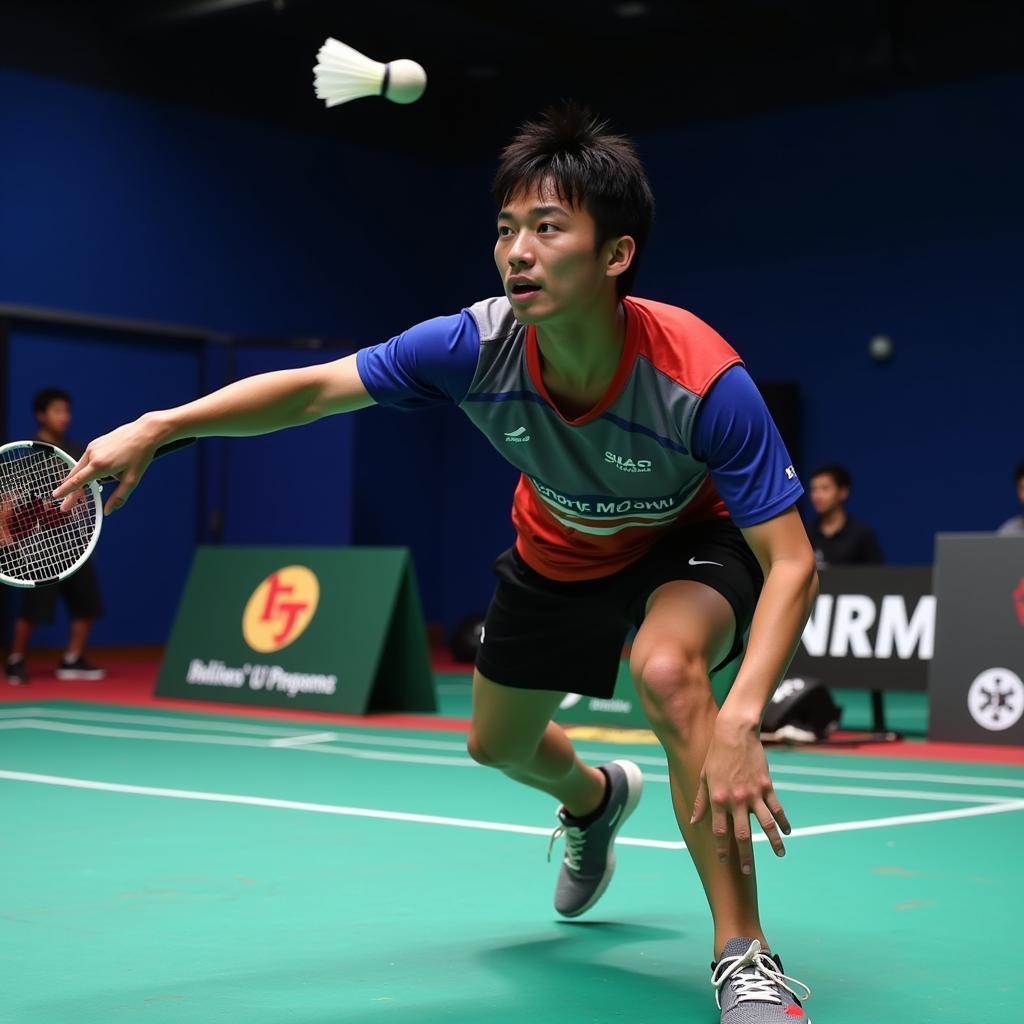 Kento Momota luyện tập