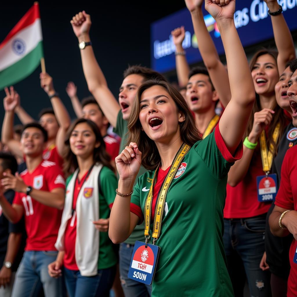 Cổ động viên cuồng nhiệt tại Asian Cup 2019