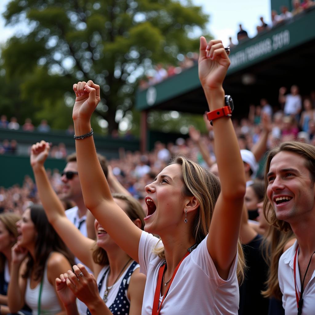 Khán giả cuồng nhiệt cổ vũ tại Roland Garros 2019