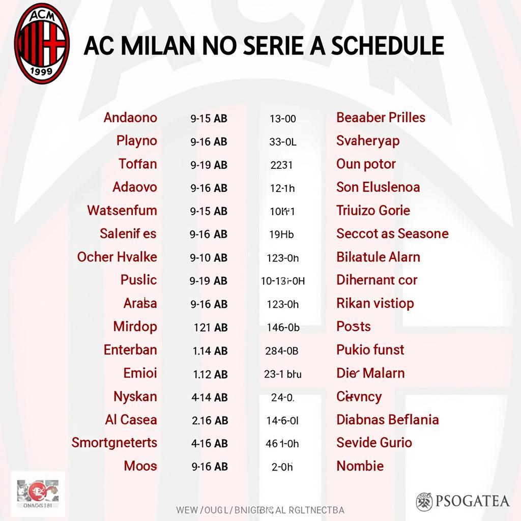 Lịch thi đấu AC Milan Serie A: Cập nhật mới nhất