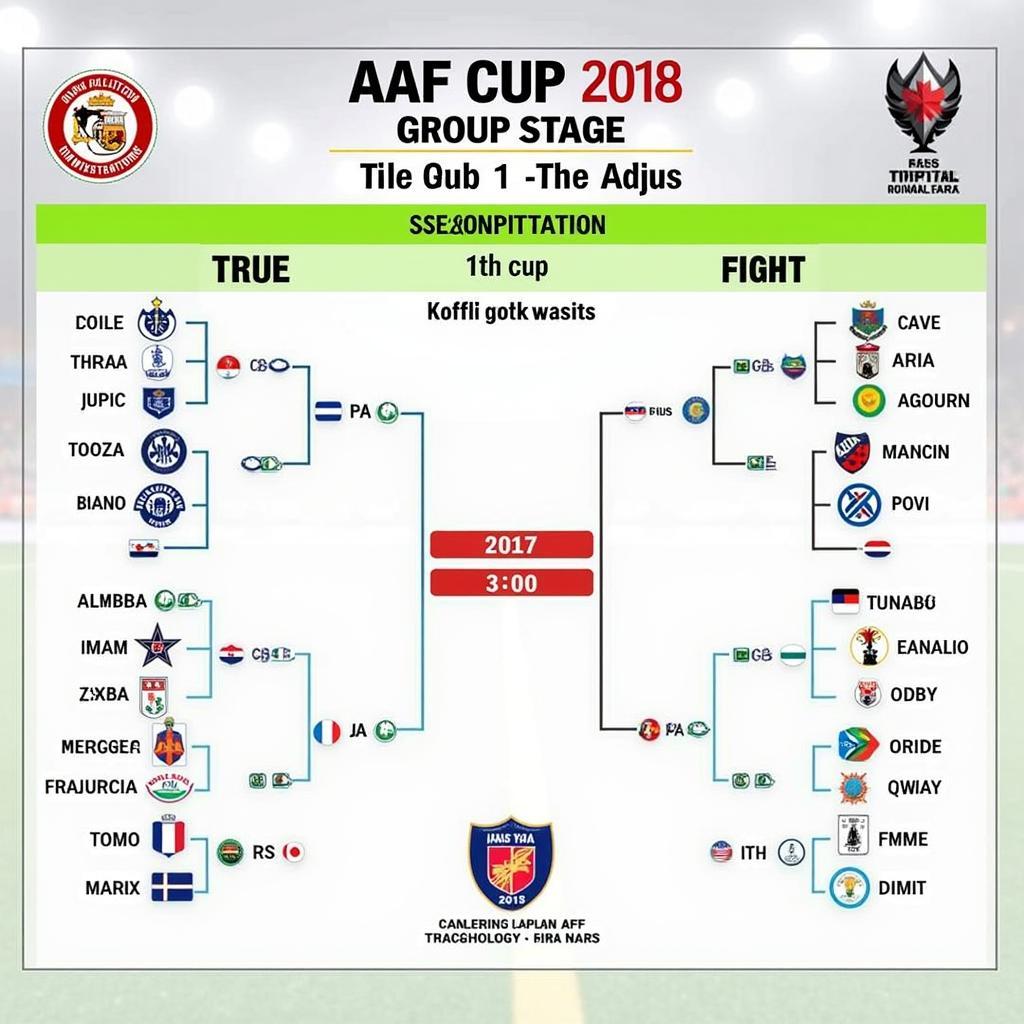 Lịch thi đấu vòng bảng AFF Cup 2018