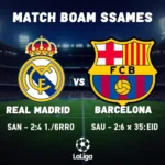 Lịch thi đấu bóng đá hôm nay LaLiga: Real Madrid vs Barcelona