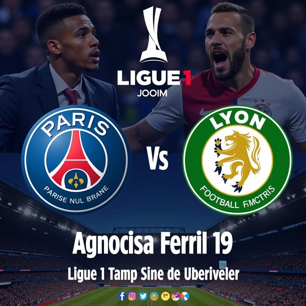 Lịch thi đấu Ligue 1: PSG vs Olympique Lyon