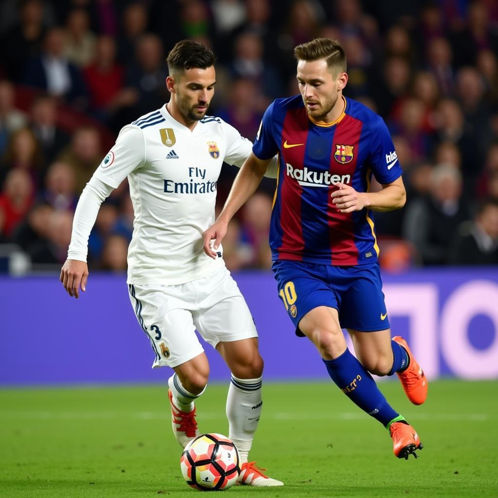 Trận El Clasico giữa Real Madrid và Barcelona trong mùa giải 2019-2020