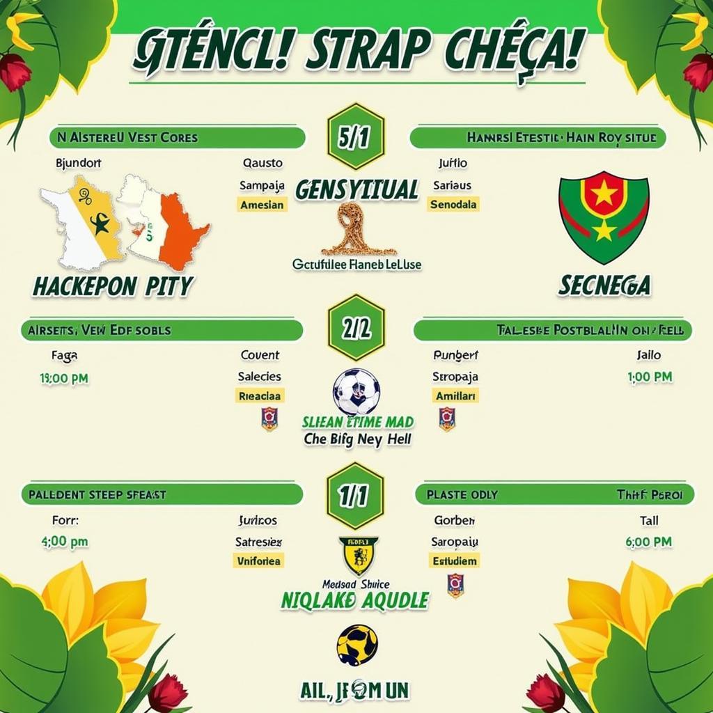 Lịch thi đấu đội tuyển Senegal World Cup