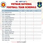 Lịch thi đấu đội tuyển Việt Nam AFF Cup