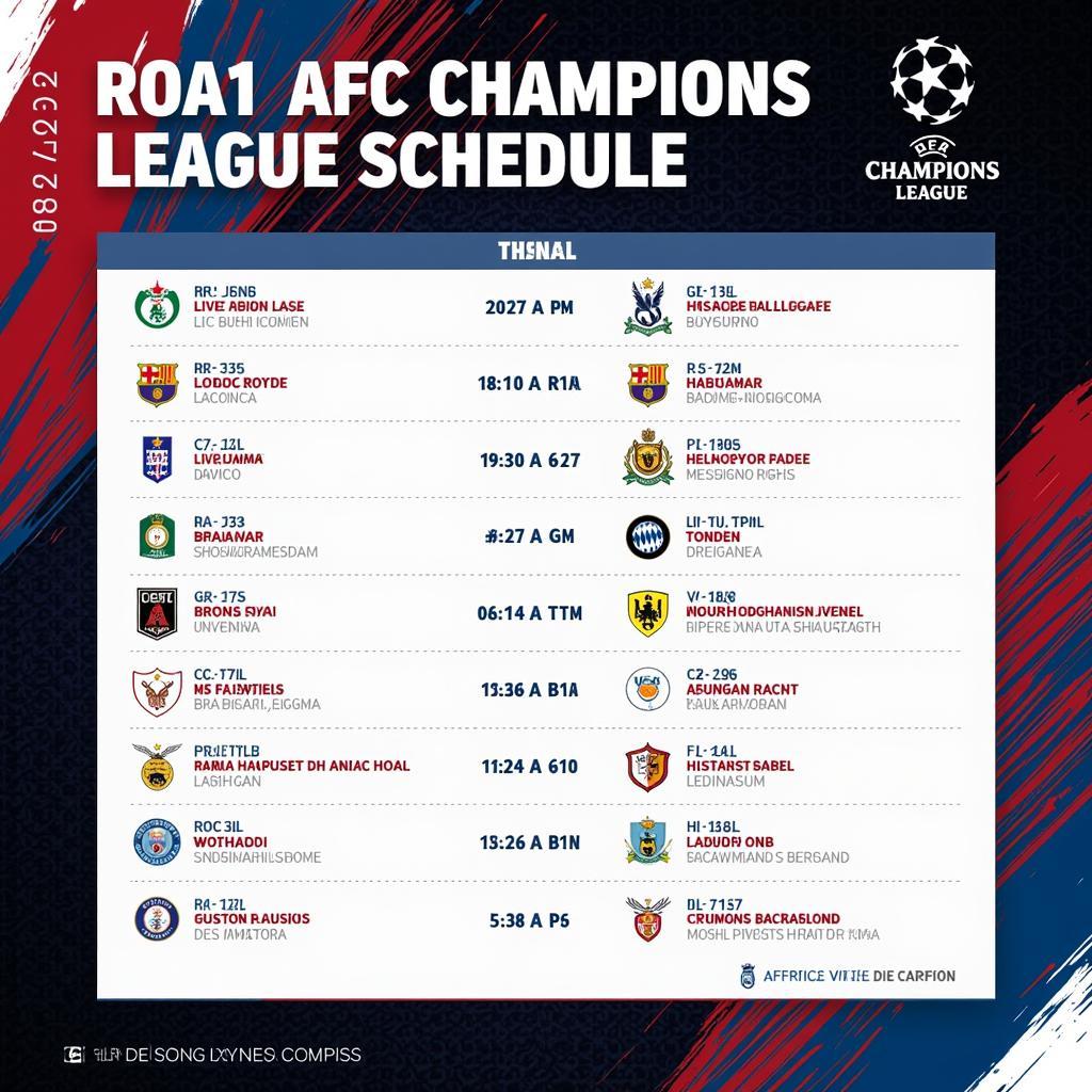 Lịch thi đấu AFC Champions League