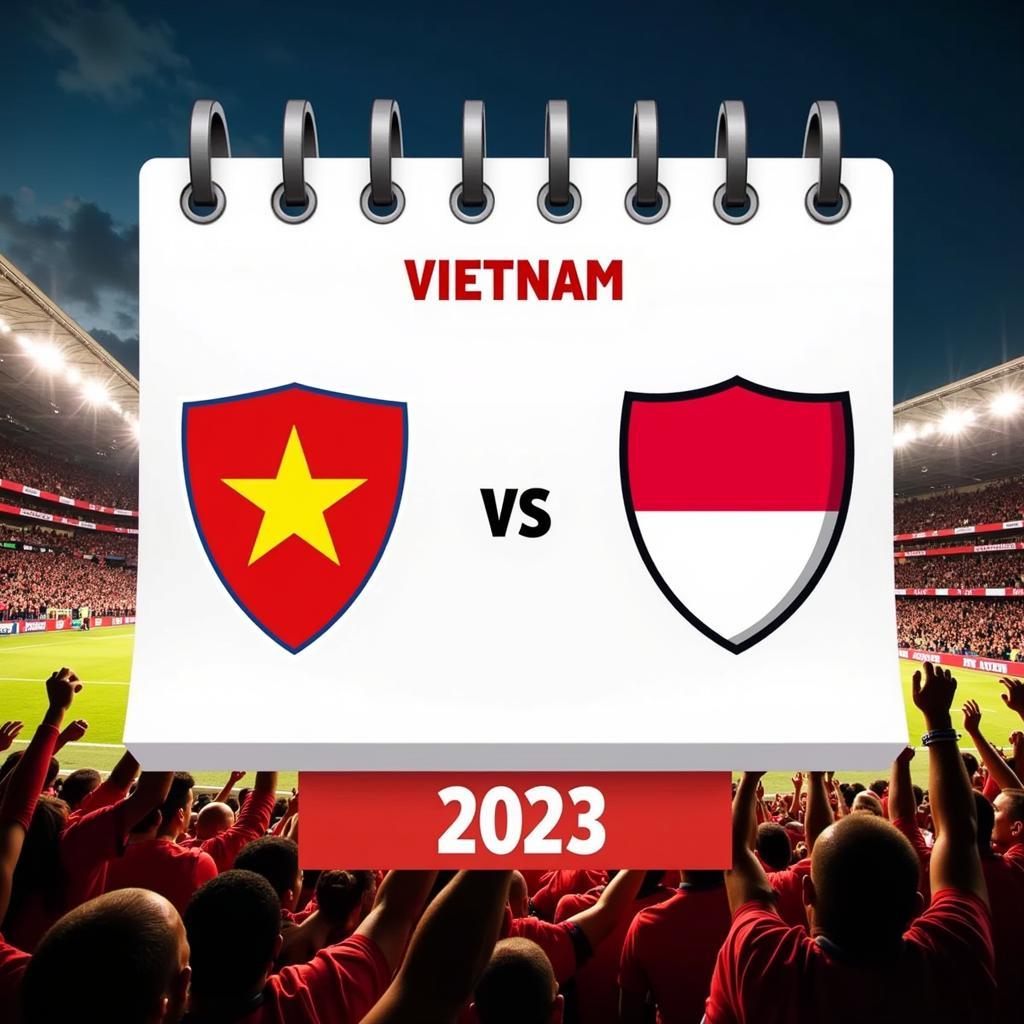 Lịch thi đấu Việt Nam - Indonesia 2023