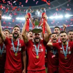 Liverpool ăn mừng chức vô địch Champion League