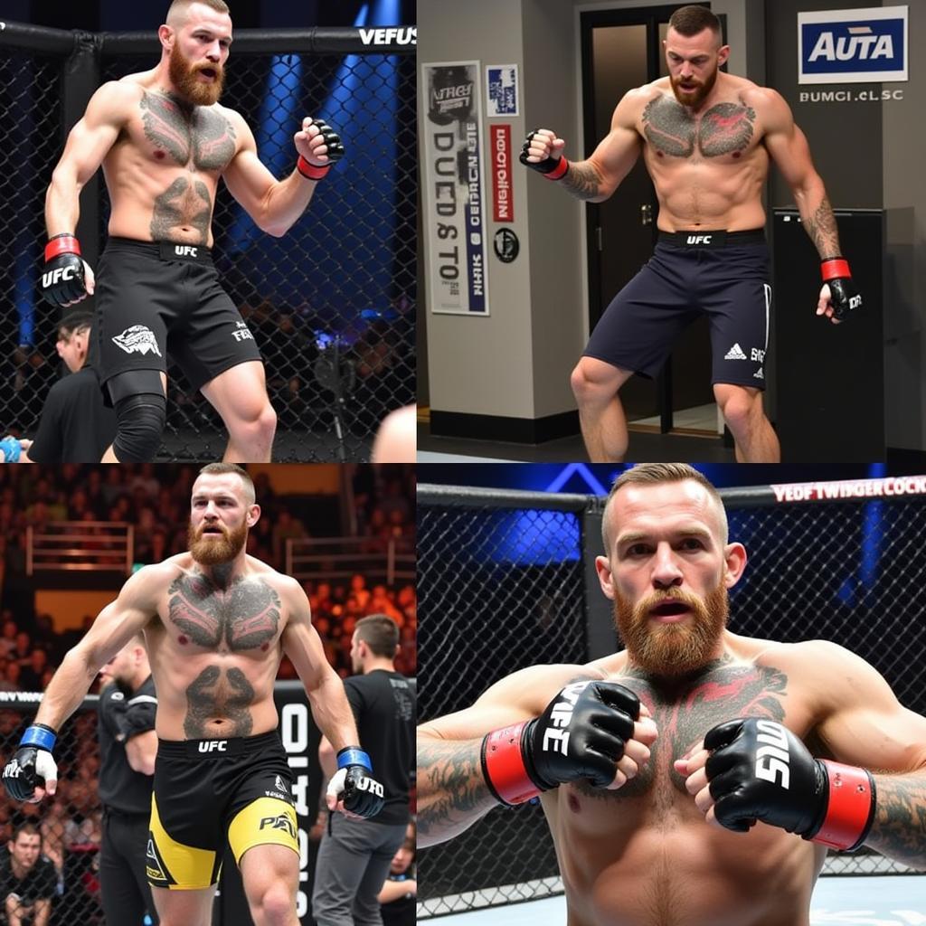 McGregor tập luyện chuẩn bị cho trận đấu