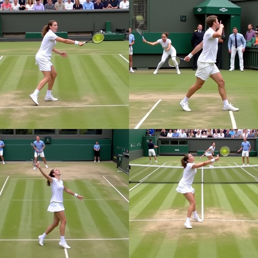 Những pha bóng đẹp mắt tại Wimbledon 2019