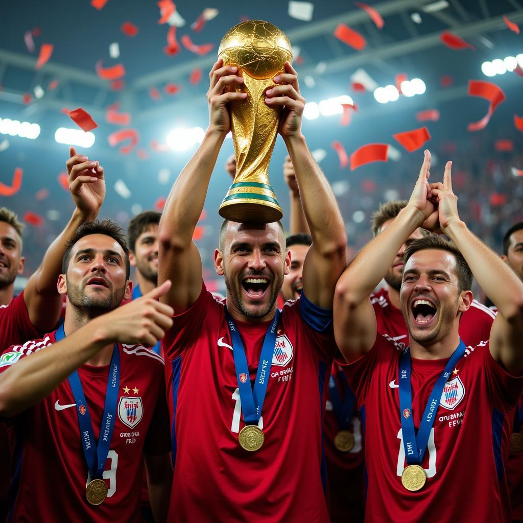 Niềm vui chiến thắng World Cup