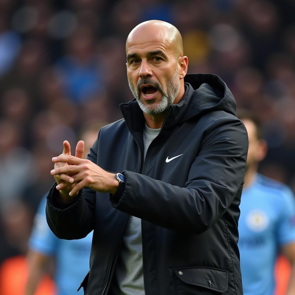 Pep Guardiola chỉ đạo Man City