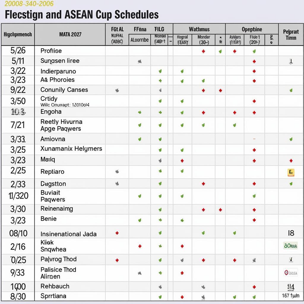 So sánh lịch thi đấu ASEAN Cup qua các năm