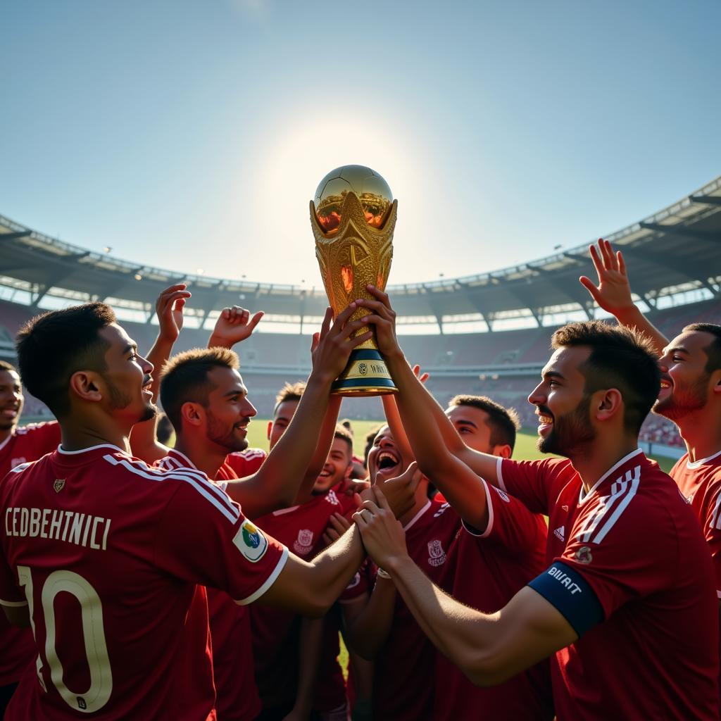 Trao cup vô địch World Cup 2022