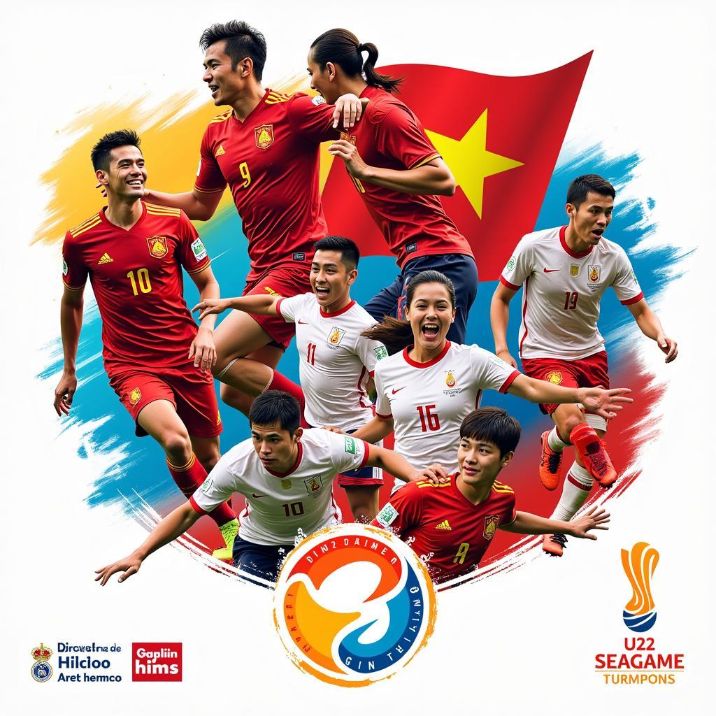 Poster kỷ niệm chiến thắng U22 Việt Nam Seagame