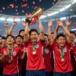 U23 Nhật Bản nâng cao cúp vô địch Asian Cup